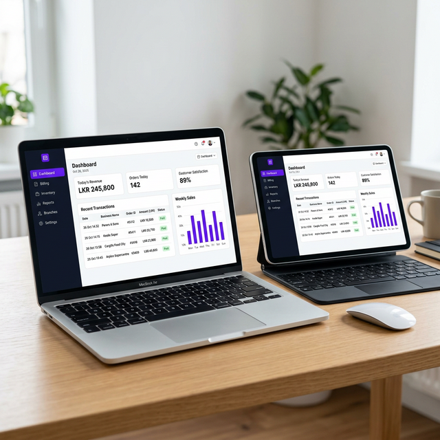 SmartBill Dashboard Mockup